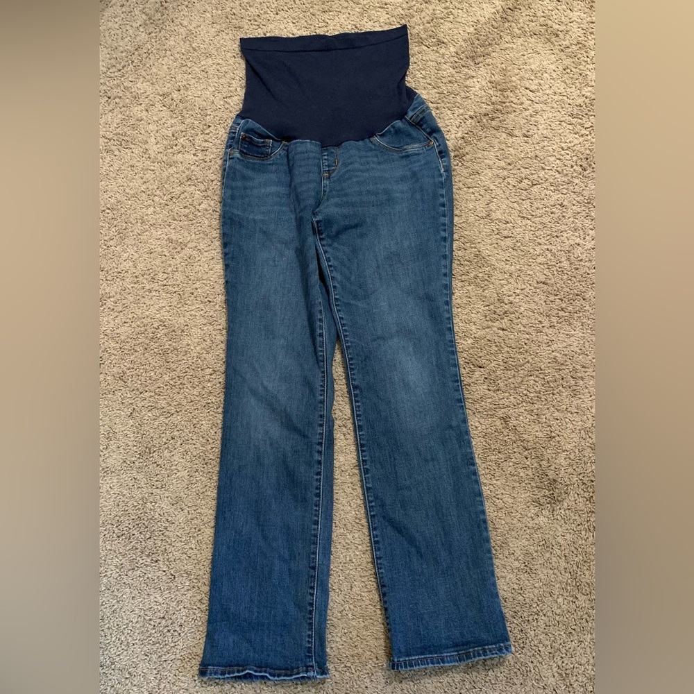 Indigo Blue Maternity Full Panel Jeans Large